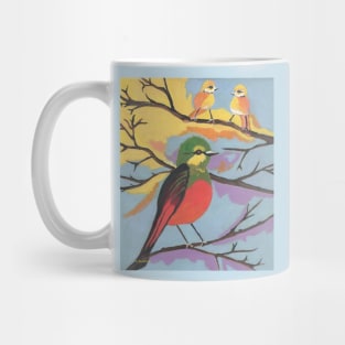 COLORFUL Bird Painting Mug